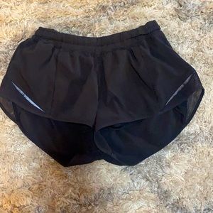 Lululemon black running shorts